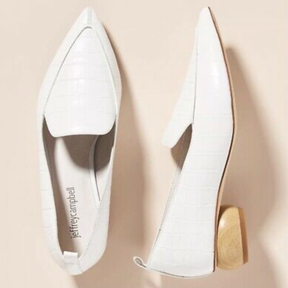 Jeffrey Campbell Viona Pointed Toe Loafer Leather